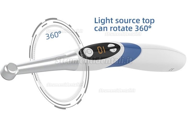 Lampada polimerizzante a led odontoiatrica, polimerizzazione in 1 secondo